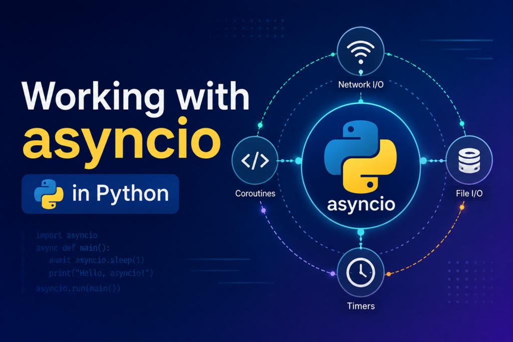 Working with asyncio in Python